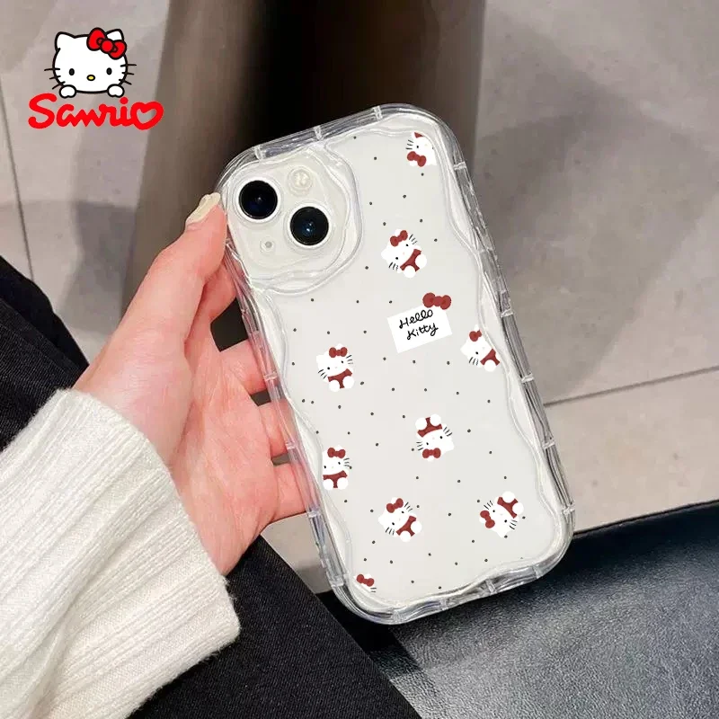 Cinnamoroll Phone Case All Inclusive Anti Fall Measures Girl Mobile Phone Shell Kitty Cat Anime for Iphone Gift for Girl