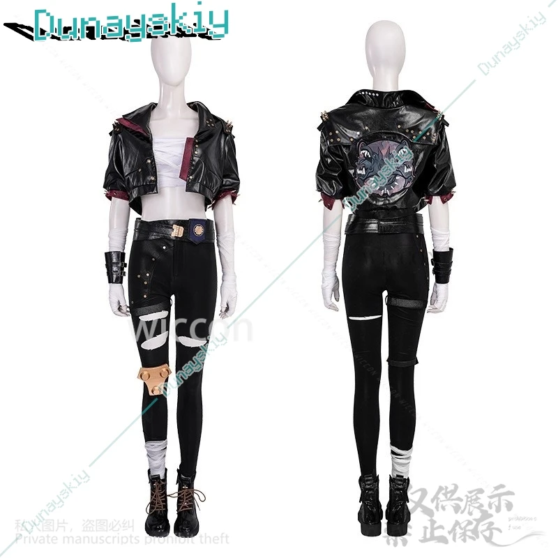 Anime Arcane League Of Legends Game LOL Cosplay Tops Jas Broek Pruik Schoenen Set Voor Meisjes Vrouw Halloween Kerst Cos Aangepast