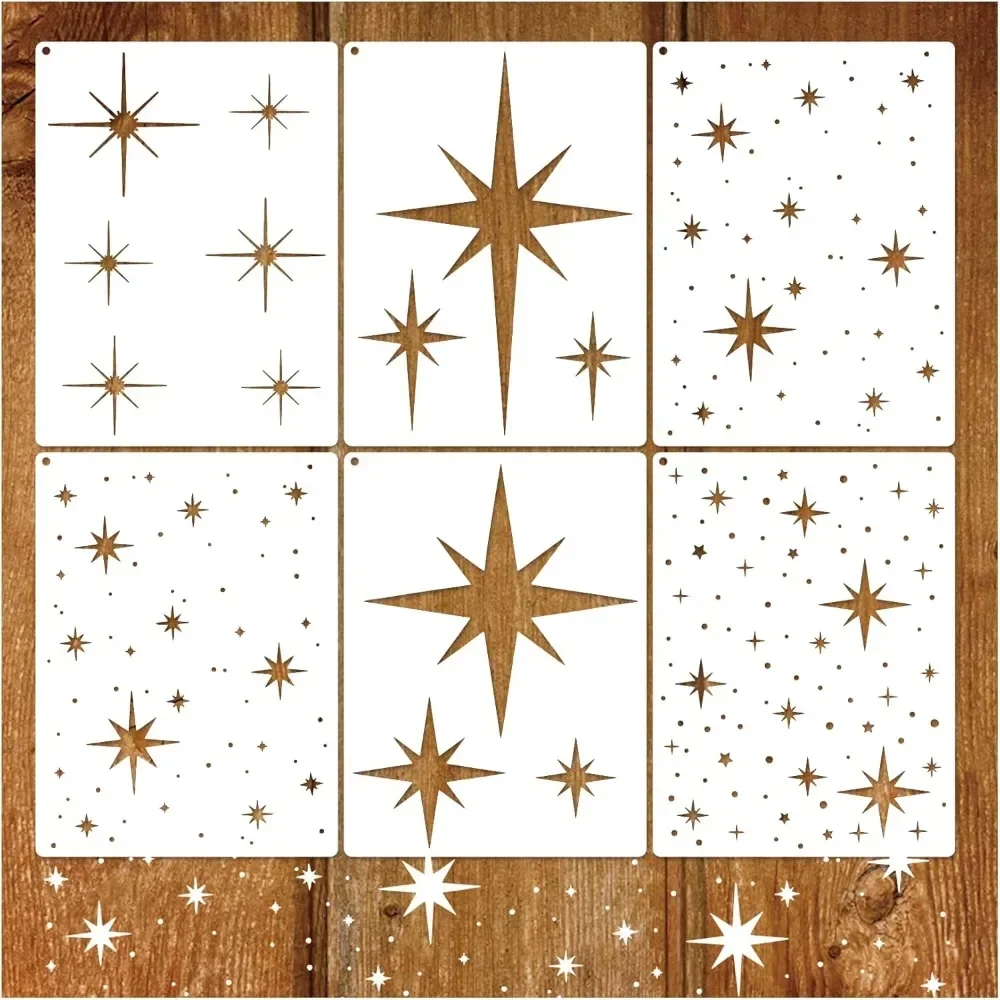

Painting templates Reusable Painted wall templates Twinkle Star wall painting templates Wood art canvas