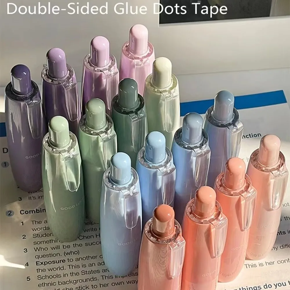 Press-type Double Sided Tape Pen Paper Correction Eraserable Double Sided Tapes Roller White Out Replaceable