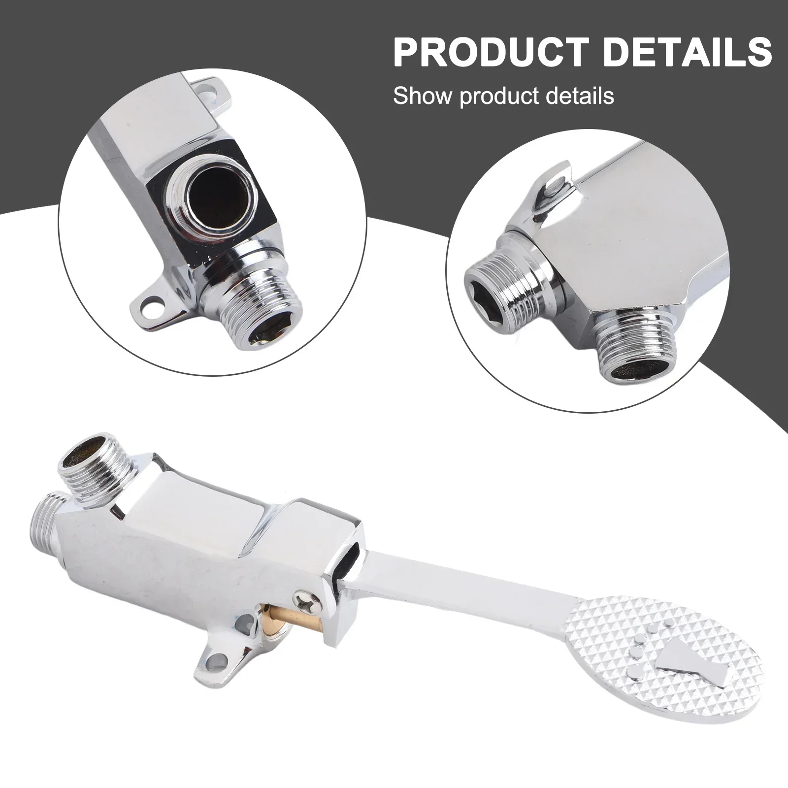 Floor Foot Pedal Control Switch Tap Valve Faucet Basin Single Cold Water Tap Bathroom Hospital Hotel Pedal Water Faucet Basin