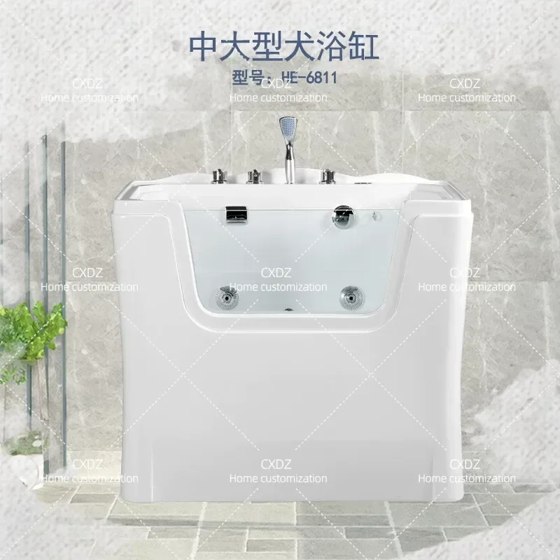 Pet Bath Tub Spa Tank for Dogs and Cats Grooming Washing Station Portable Bathtub Shower Pool for Small Medium Large Pets