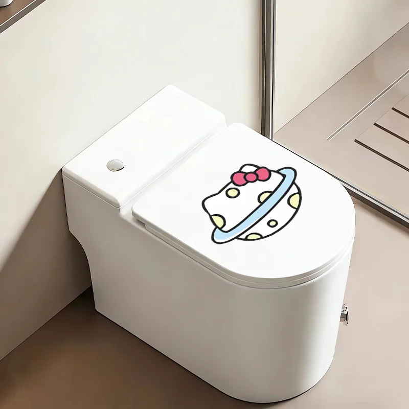 Waterproof PVC Cartoon Sanrio Stickers For Toilet Bathroom Glass Door Window Decoration Cover Scratches High Definition Printing view 2