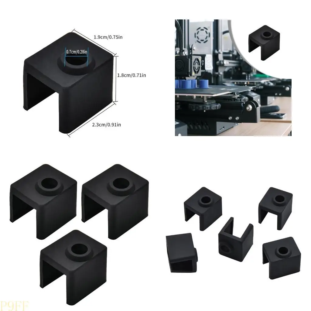 

CS1W for Neptune4 Printer Silicone Sleeve for Extruder Nozzle Heater Block Cover