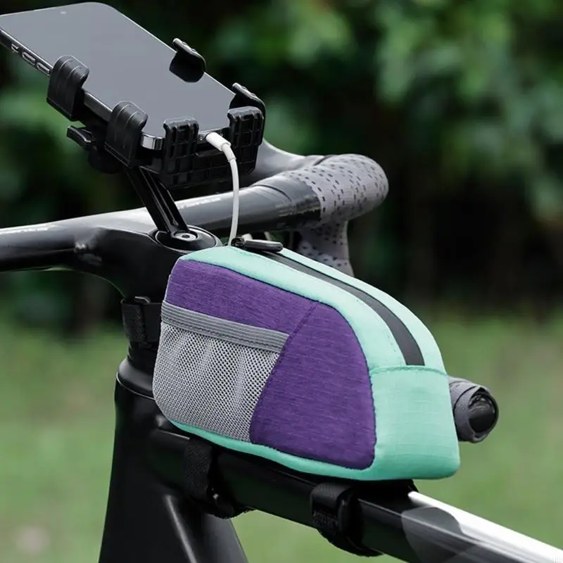 

Front Frame Bag for Rainproof Bicycles Top Tube Bag, Cycling Crossbars Pouches 24BD