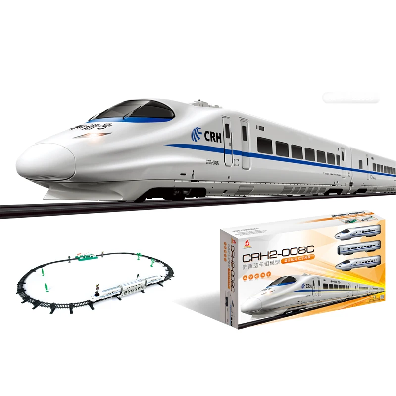 Aged 7-9 Children\'s Toy Train With Track High Speed Railway Harmony Electric Small Train 3456 Boys