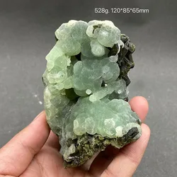100% Natural green grape agate green tourmaline mineral specimen stones and crystals healing crystals quartz gemstones