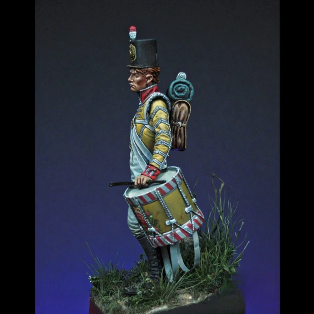 

54 мм фигурка из смолы, неокрашенная модель, комплект, военная тема, мальчик барабанщика, в разобранном и неокрашенном виде GK, 833R