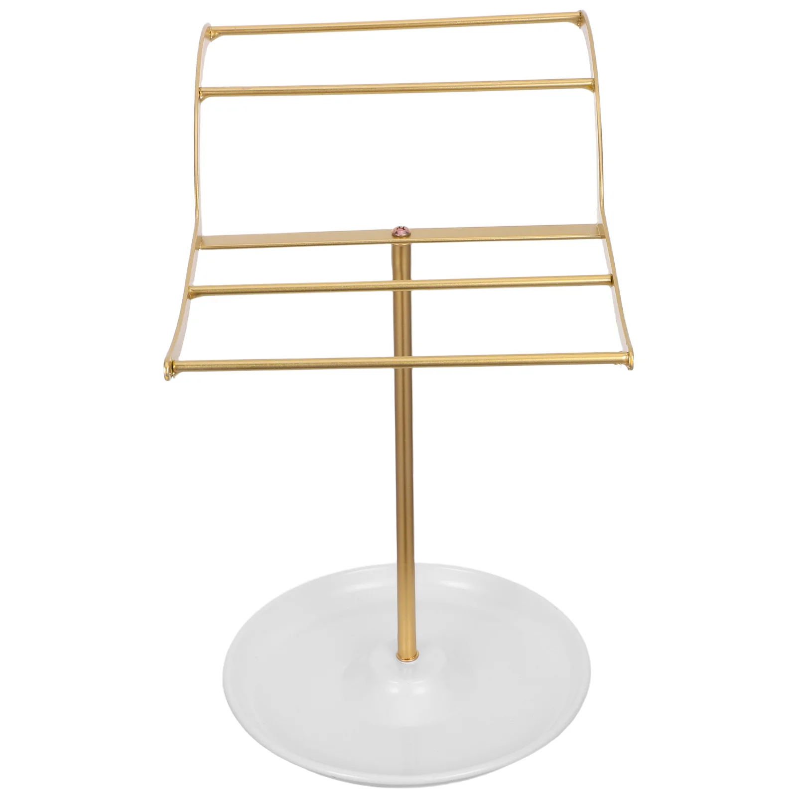 

Держатель для повязки на голову, металлический органайзер - стильная железная стойка для женщин с широким подносом для хранения, подставка для заколки для волос, легкая подставка