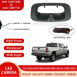 AHD 1080P NTSC Pickup Truck Tailgate Handle Rear View Reverse Backup Camera For Chevrolet Silverado GMC Sierra 1999-2007