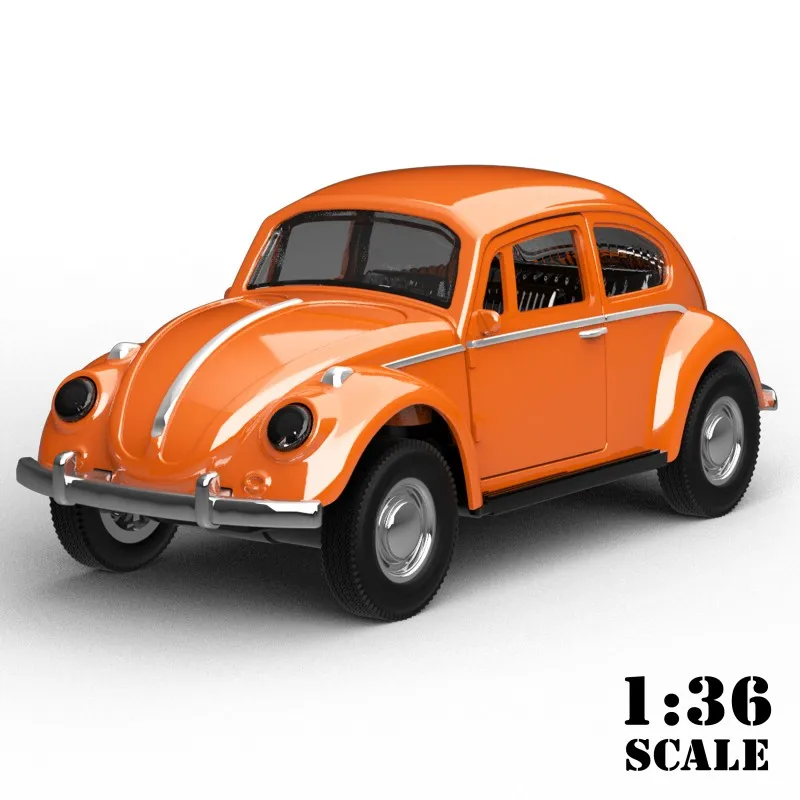 1/36 Schaal Diecast Metal Pull Back Action Drives Auto Forward Automodel Speelgoed voor cadeau/kinderen