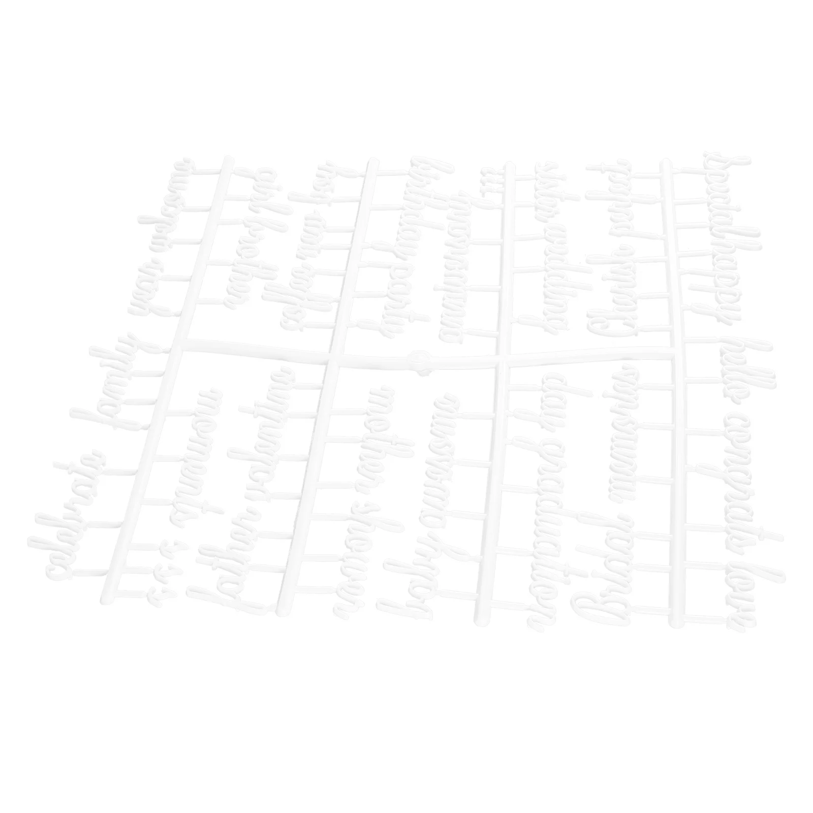 2Sets Felt Board Letters Plastic Alphabet for Message Board DIY Chalkboard Sign Replacement Reusable White Letters Set