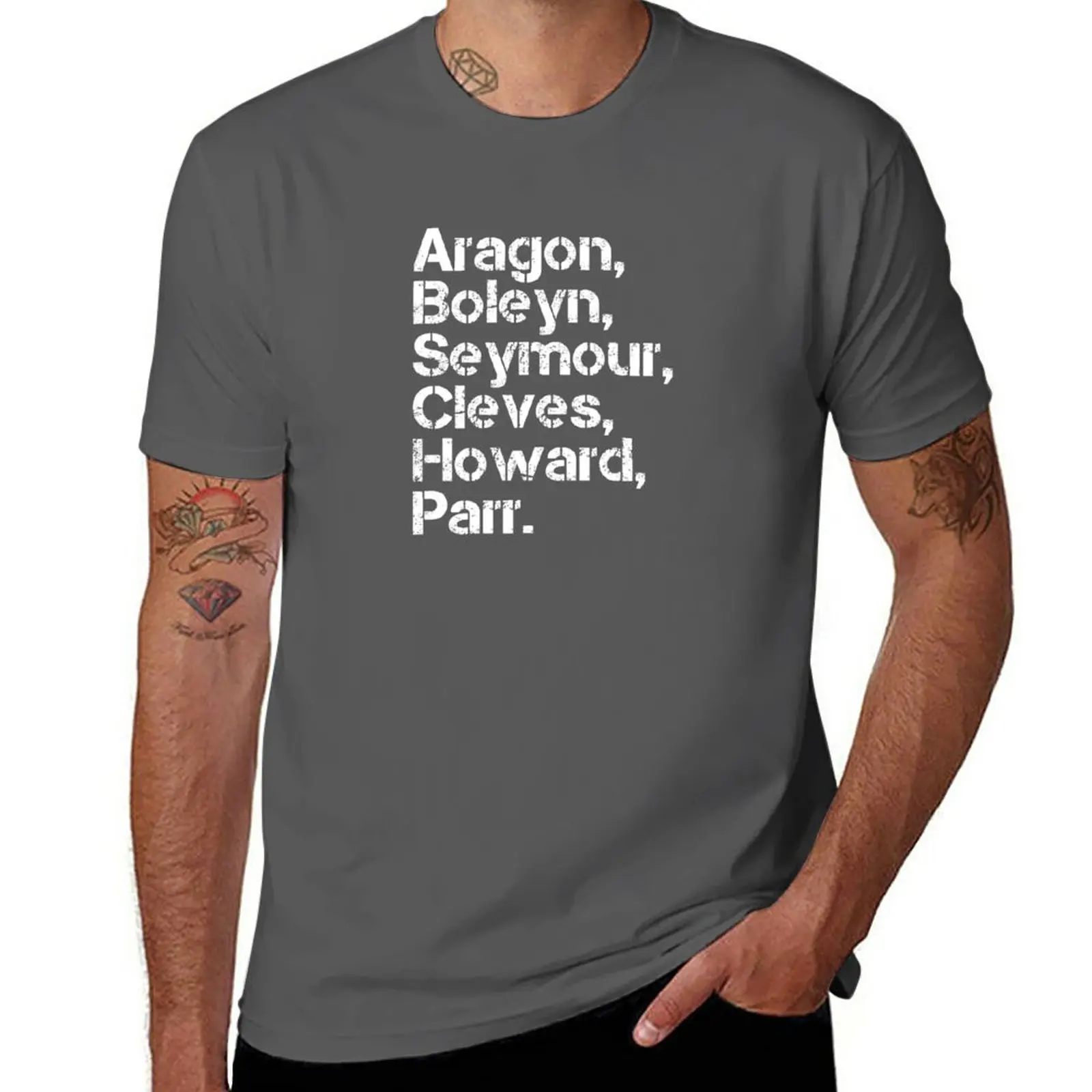 New The Six Wives of Henry VIII T-Shirt black t shirt oversized t shirt mens t shirt