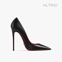 New Super Sexy Red Bottom Shoes 12cm Women High Heeled Pumps with Matte Finish Spring Summer Autumn Heels for Dress Pointed Toe