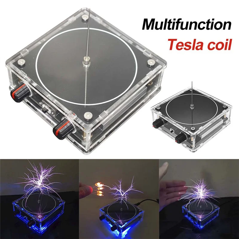 Voor Tesla Coil Speaker Withwireless Transmission Bluetooth Forarc Plasma Luidspreker Forscience Experiments Andteaching EU PLUG-