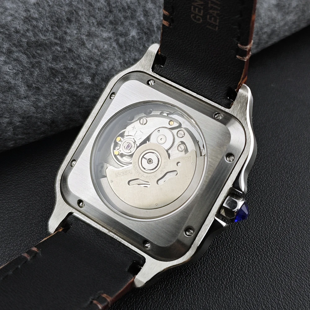 Orologio da uomo NH35 Orologio da uomo in acciaio inossidabile con logo personalizzato da 38 mm adatto per accessori per orologi con movimento NH35