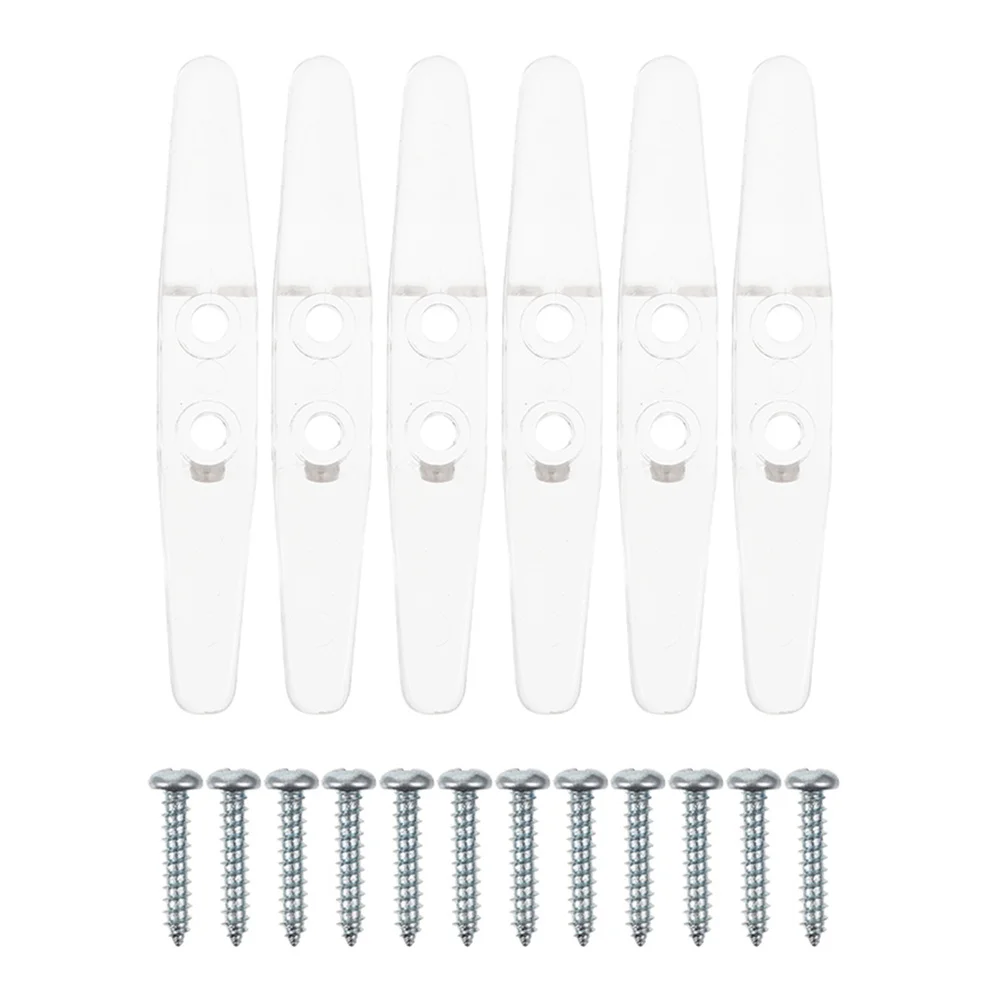 6 قطعة الحبل العمياء المرابط البلاستيك الشفاف نافذة أعمى حبل المنظمون سلامة الطفل الحبل يلتف لديكور المنزل مكتب #2