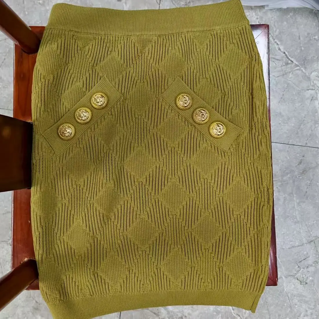 

Spring And Summer New Fashionable Commuting Knitted Long Sleeved Round Neck Top Cardigan+Camisole Vest+Hip Hugging Short Skirt