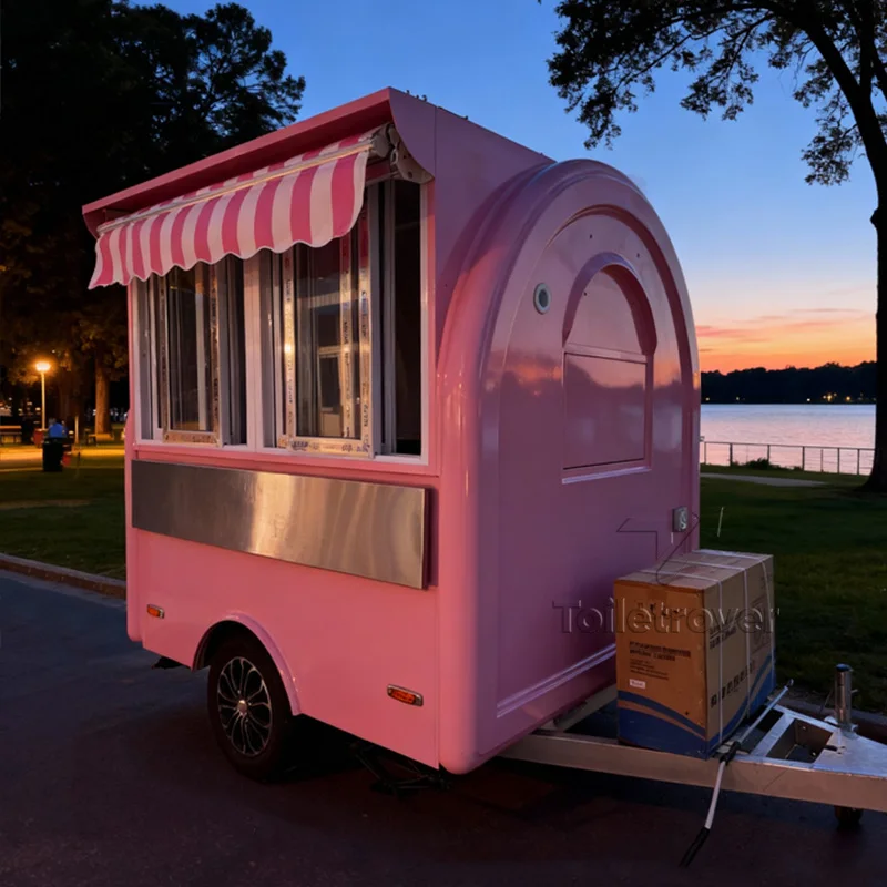 

Retro High Quality Food Trailers Fully Equipped Waffle Crepe Smoothie Dessert Pancake Donut Popcorn Food-Truck-for-Sale-Europe