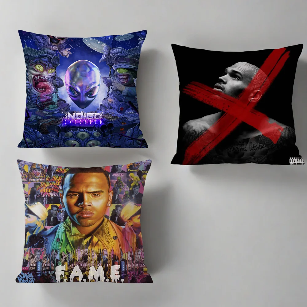 cushion cover For Pillow Case Sofa B-BrownS Bedroom Living C-Chris Room Office Bedside Table Backrest Printing Square