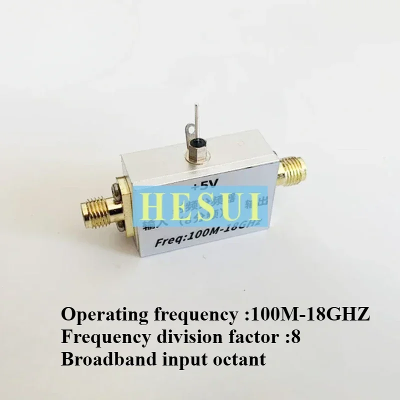 100M-18GHz RF predivider 8 division high signal to low broadband octant