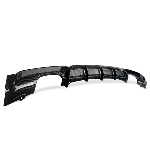 Rear Lip Diffuser Replace FOR BMW F30 F31 3 Series 318d 320i 330i 340i 2012-2018 M SPORT REAR BUMPER DIFFUSER CARBON Look 8 best sales bmw msport - №3