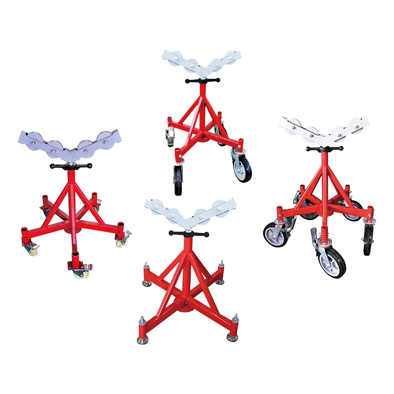 Pipe Clamp Steel Pipe Clamp Heavy Duty Pipe Bracket Universal Wheel