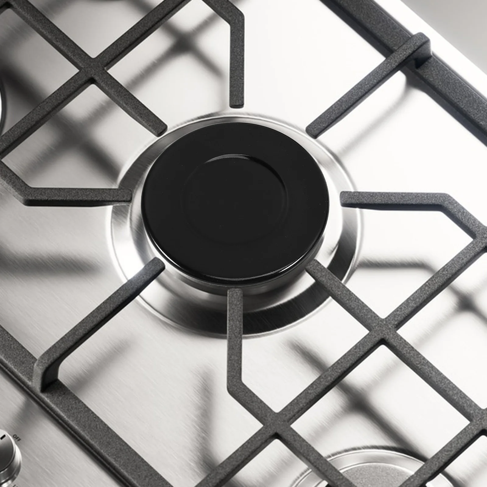 

4Pcs Gas Stove Burner Head Upgraded Flame Cap Set Household Stove Burner Heads Smooth Easy Clean Surface Reliable Cooking