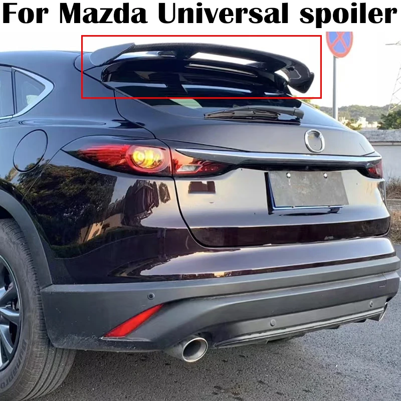 

For Mazda 3 Axela Hatchback CX-30 CX-4 CX-5 CX-50 etc universal Spoiler High Quality Carbon fibre/ABS Car Rear roof wing spoiler