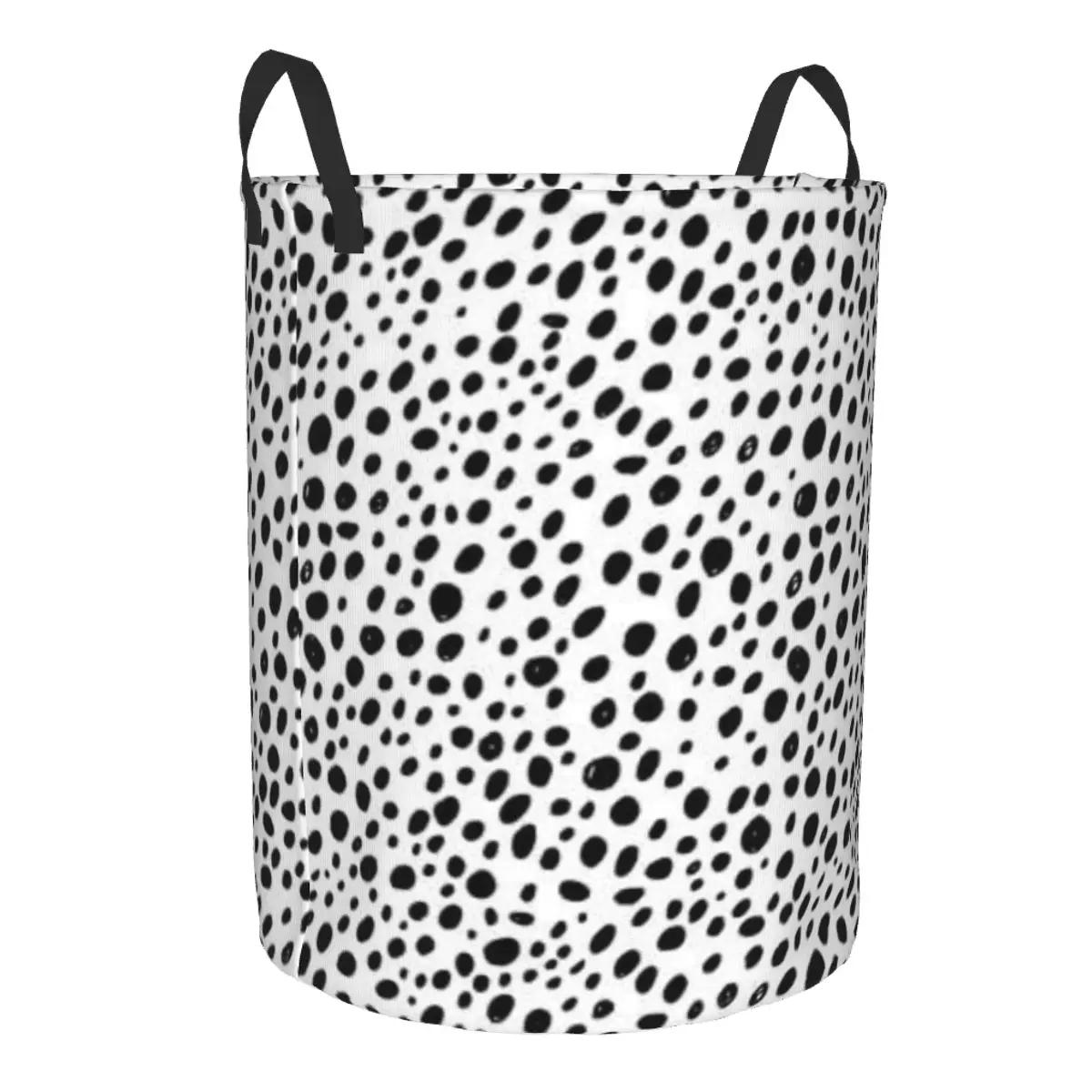 Dalmatian Polka Dots Waterproof Storage Bag Household Dirty Laundry Basket Folding Bucket Clothes Organizer