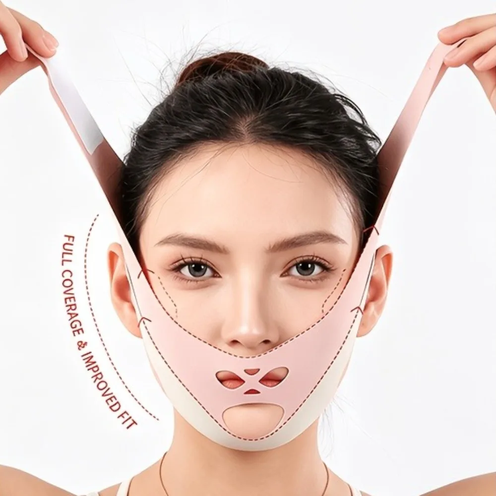 V-Face Lifting Strap Reusable Elastic Facial Bandage Skin Care Facial Slimming Belt Comfortable Face Shaping Wrap Stop Snoring