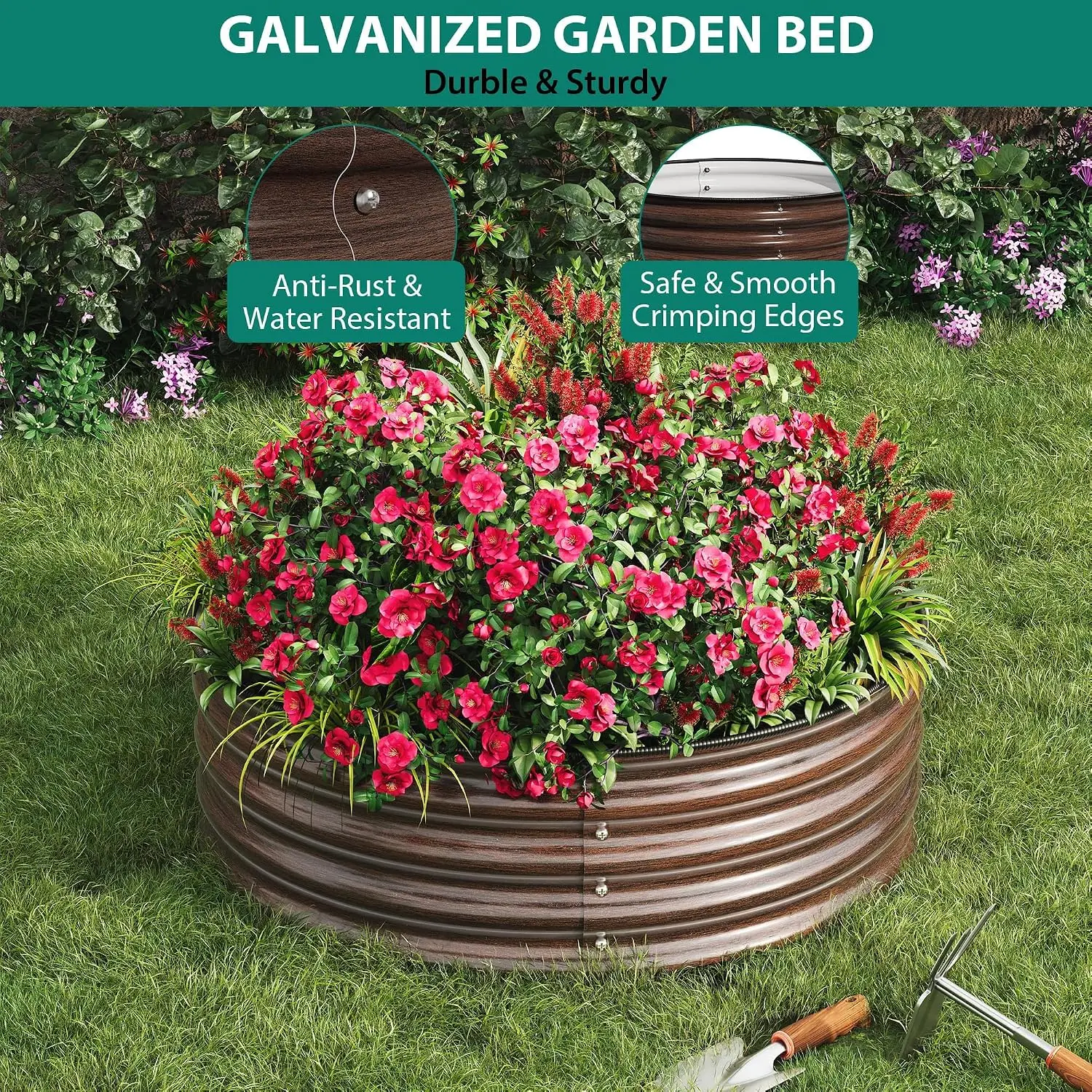 2/3 Stück 2X1,5FT Land Guard V – Planter Raised Metal Bewertung und Preis