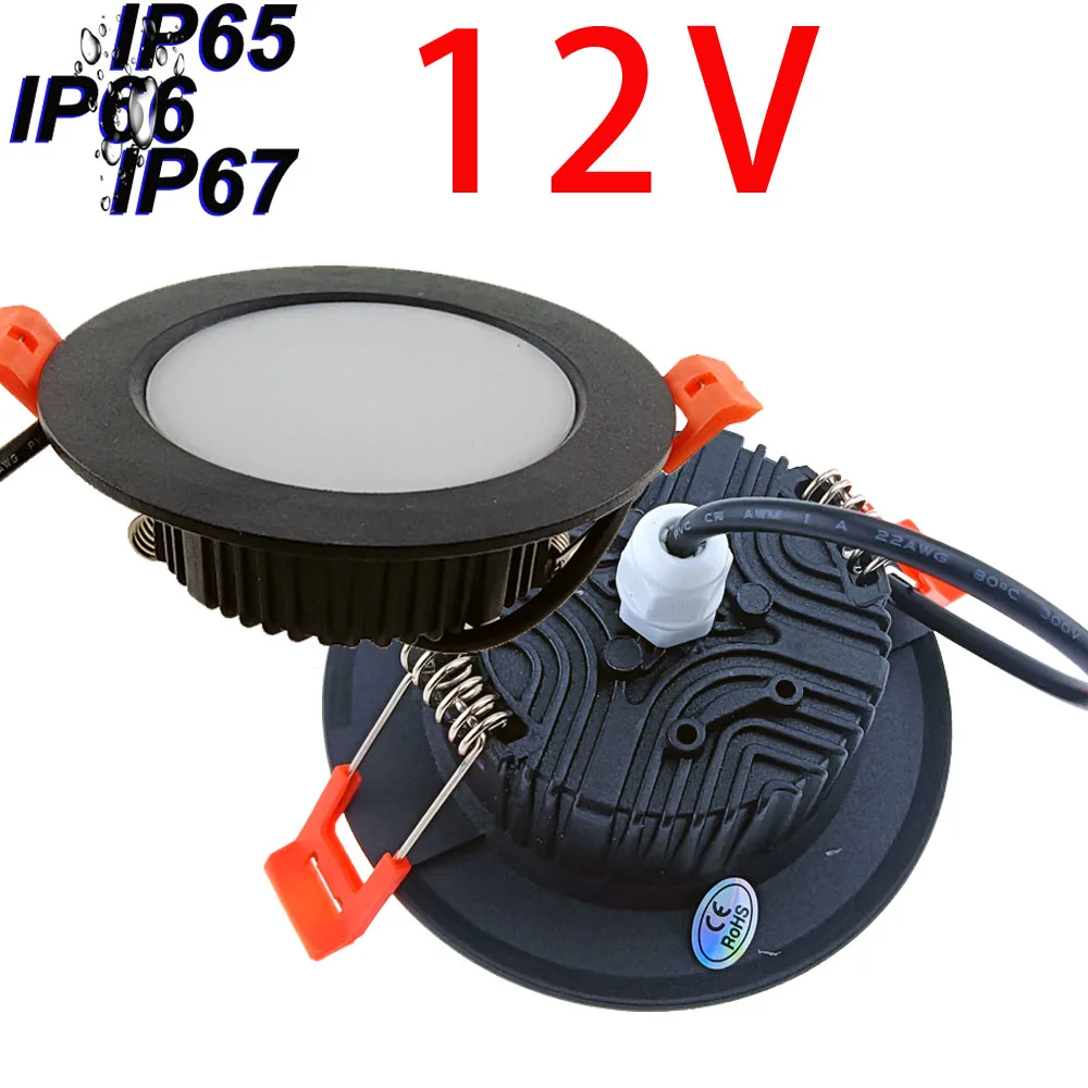 

DC 12V IP67 Underwater Waterproof LED Downlight IP65 IP66 6W 9W 12W Swimming Pool Fountain Pond Kitchen Ceiling Lamp Spot Light