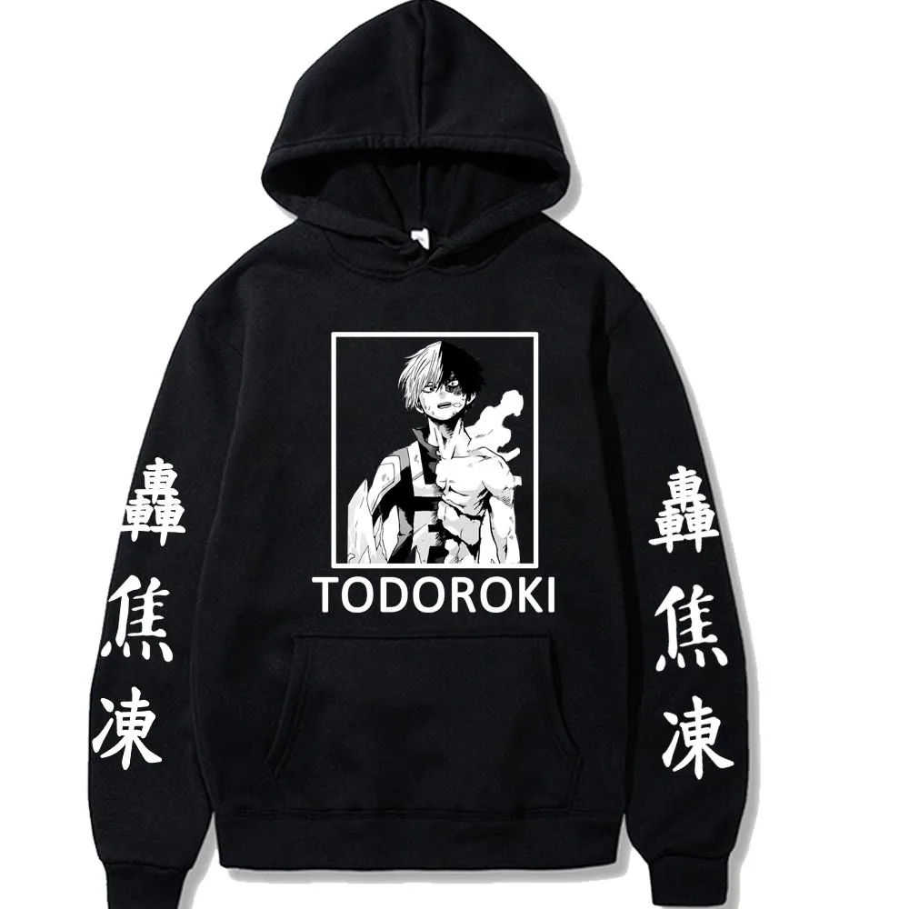 Homa Kendo My Hero Academia Shoto Hoodies Men Women Sweatshirts Fashion Hip Hop Casual  Autumn Boy Girls Black Streetwear Hoodie