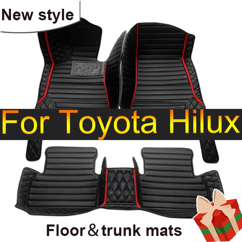 Car Floor Mats For Toyota Hilux 2022 2021 2020 2019 2018 2017 2016 2015 2014 2013 2012 2011 2010 2009 Custom Carpets Cover Rug