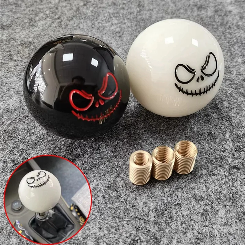 Racing Car Gear Knob Ball JDM Style Universal Gear Lever Knob Joker Smile Face Shifter Knob-N26R