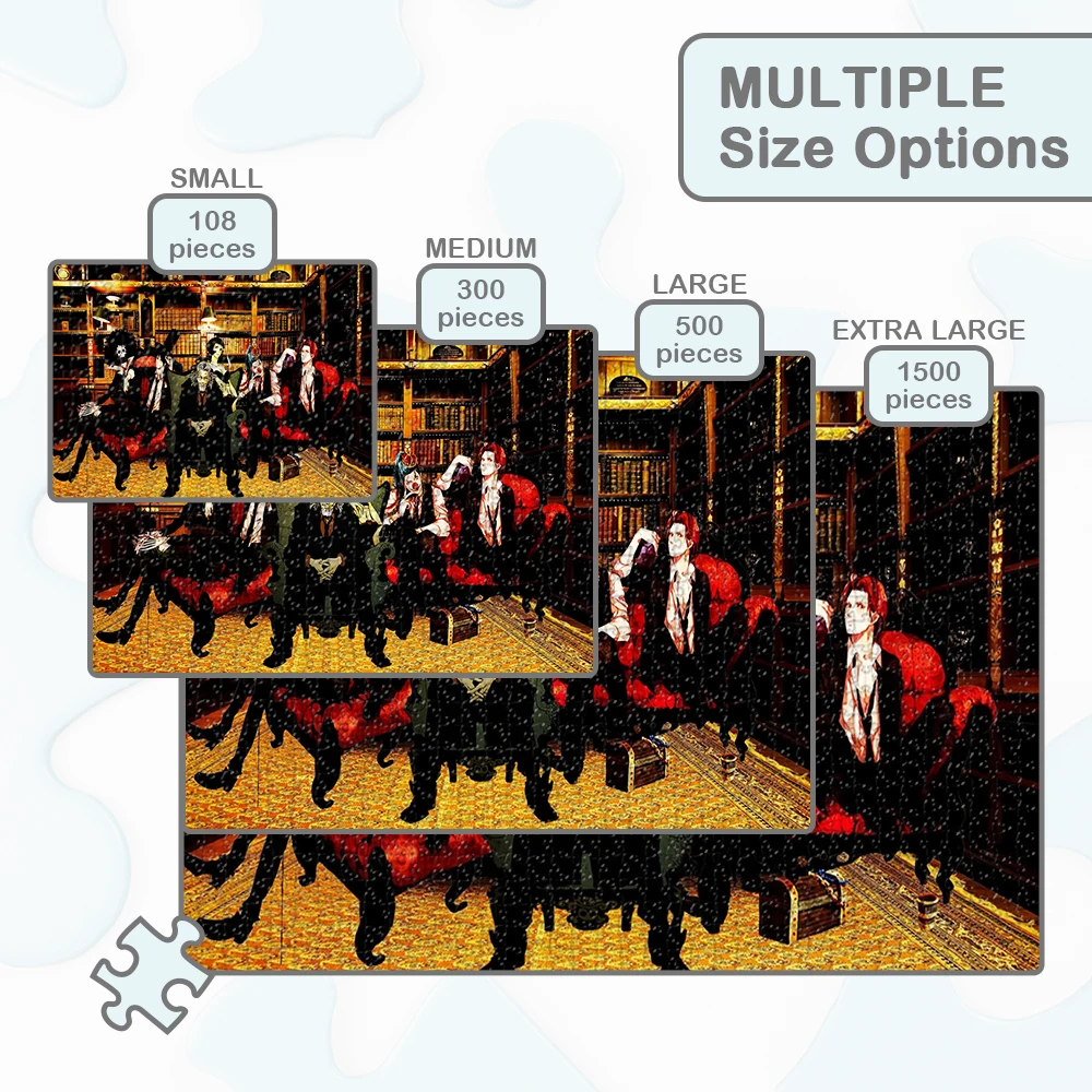 원피스 캐릭터 퍼즐 일본식 만화 애니메이션 어린이를위한 재미있는 가족 게임 성인 108/200/300/500/1000/1500 조각 퍼즐