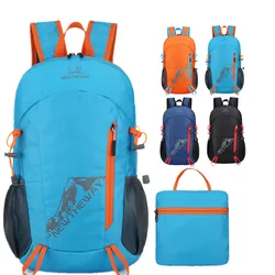 Mochila de viaje plegable para hombre y mujer, mochila de gran capacidad, portátil, a la moda, para deportes al aire libre, montañismo, impermeable, mismo estilo