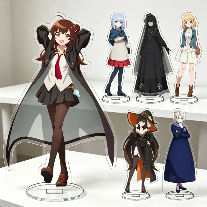 

15cm Anime Once Upon a Witchs Death Keychain Acrylic Stand Model Plate Bedroom decoration Cosplay Figure Model Toy Fans Gifts