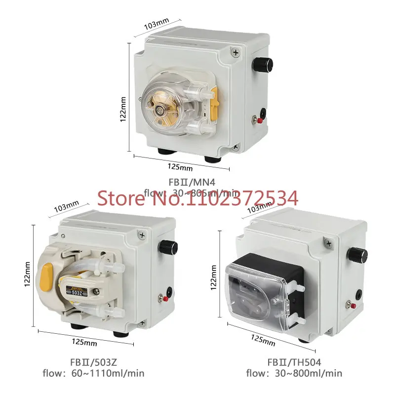 

Small Filling Peristaltic Pump 110V 220V Stepper Motor for Liquid Dispensing with Silicone Tubing