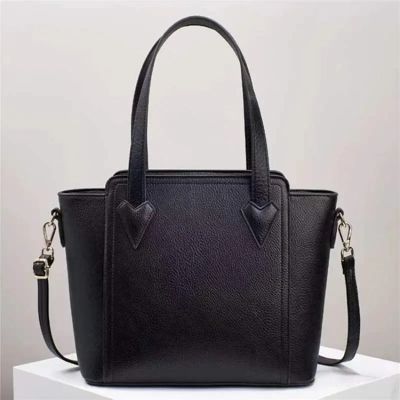 classic-designer-paris-fashion-women's-tote-bag-luxury-shopper-solid-color-commuter-large-capacity-diaper-bag-vintage-style