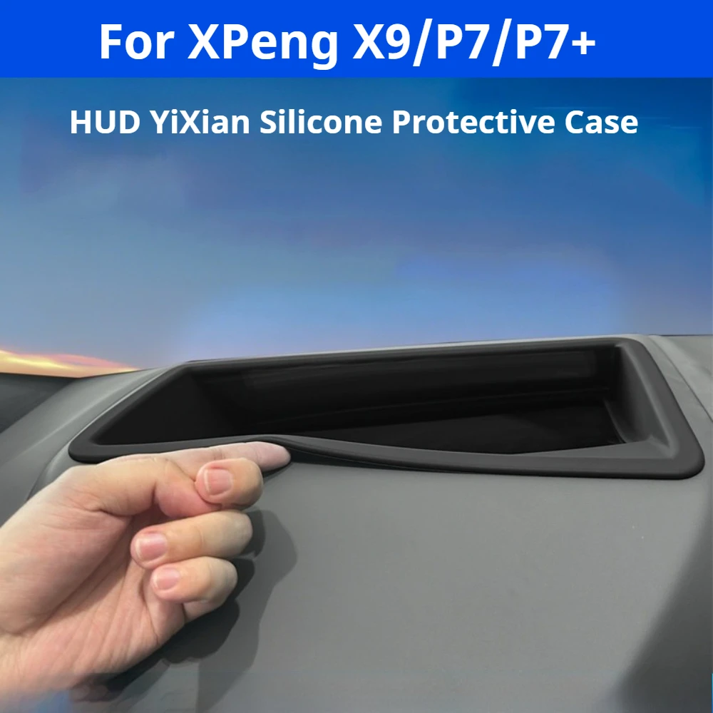 For XPeng X9/P7/P7+ HUD Protective Cover, High-Definition PC & Silicone Material Anti-Scratch Interior Accessories