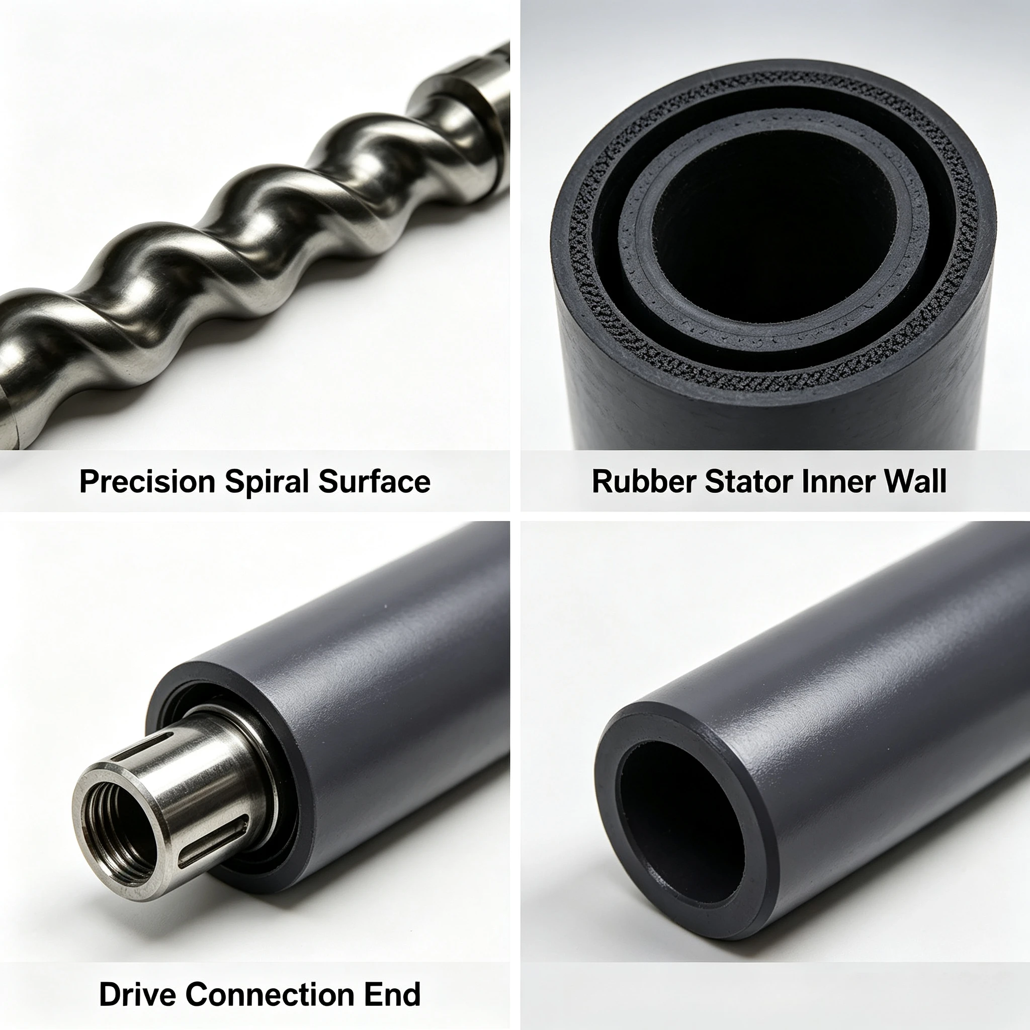 D28 1 D28 2 D6 3 D7 25 D8 2 Rotor Stator Spare Parts For Cement Mortar Plaster Screw Pump Repair Use