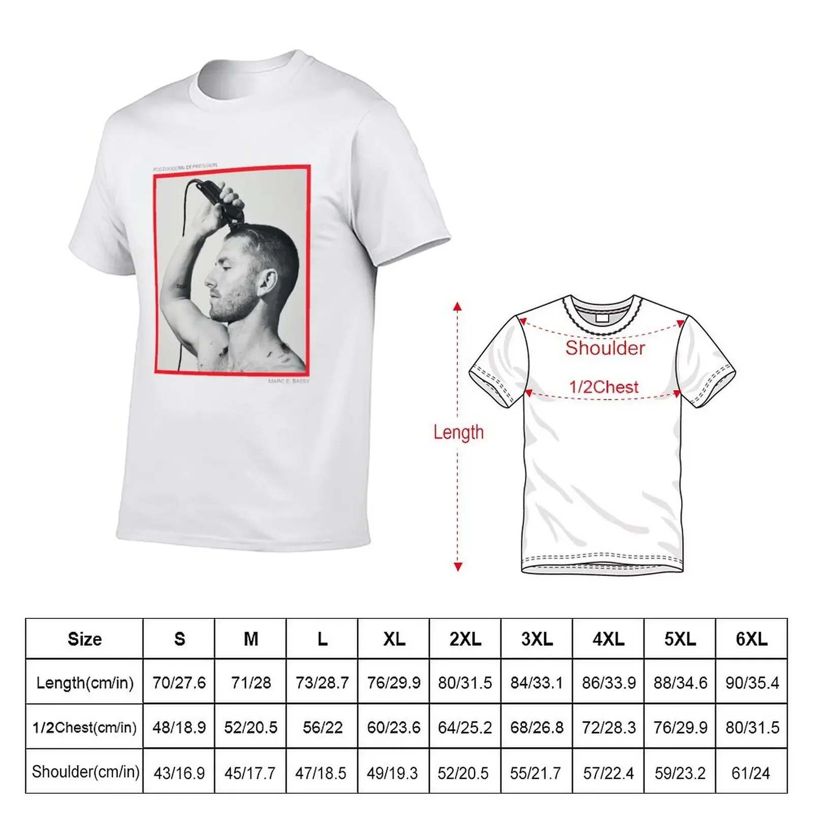 Marc E. Bassy - Postmodern Depression (EP Cover) T-Shirt cotton graphic tees blanks man clothes mens graphic t-shirts anime