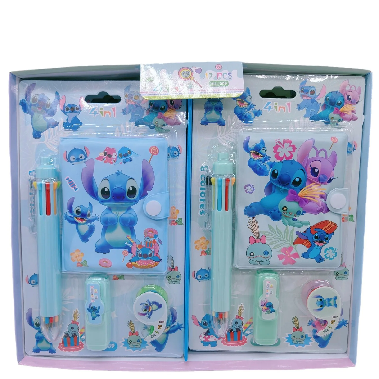 Random 1 Pcs Disney Stitch Notebook Anime Stich School Stationery Notepad Book Kids Boys Girls Dolls Diary Booklet Student Gift