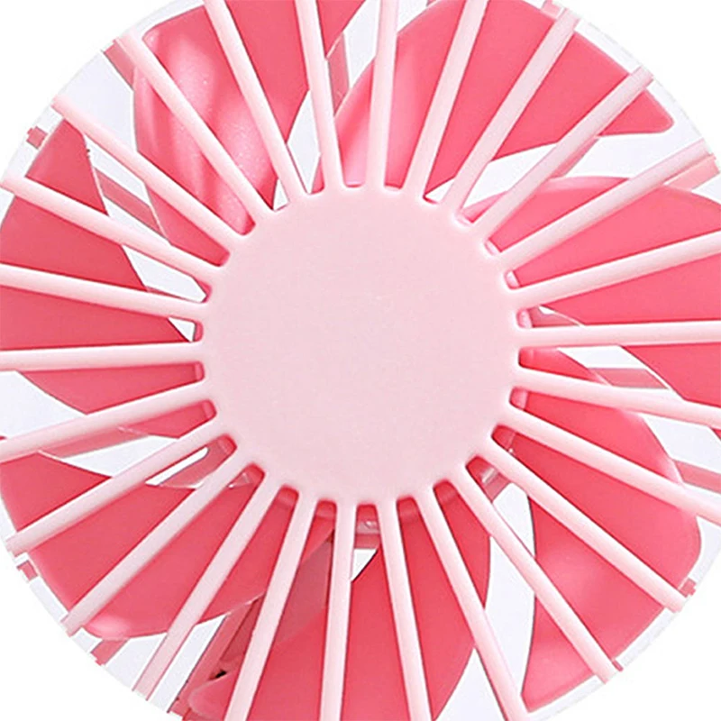 4Pcs USB Mini Fans Portable Electric Fan 3 Speed Wind Rechargeable Fans Mini Handheld Fan with Base Desk Handheld Dual Use