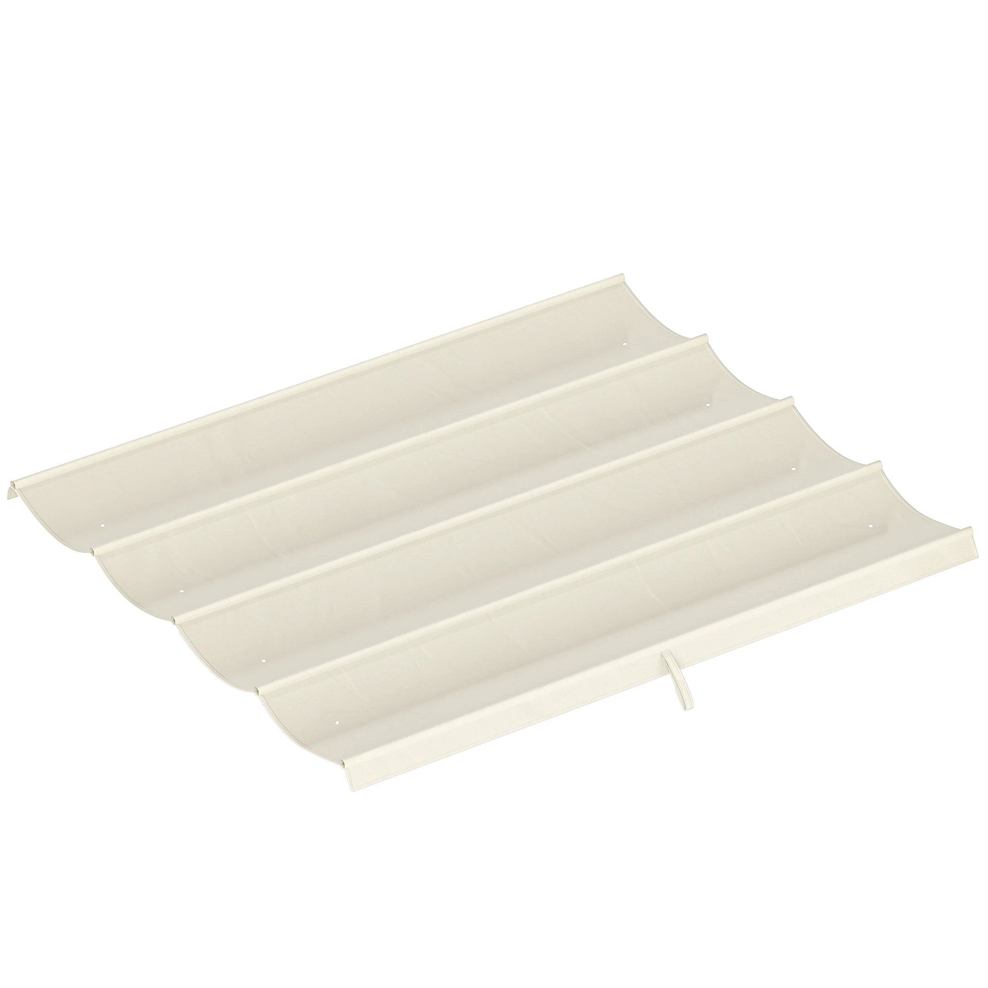Outsunny vervangend dakzeil voor Arbor canvas zonne-UV-bescherming 30 + 286 x cm, voor 3x2 m Arbor, luifel alleen crèmekleurig