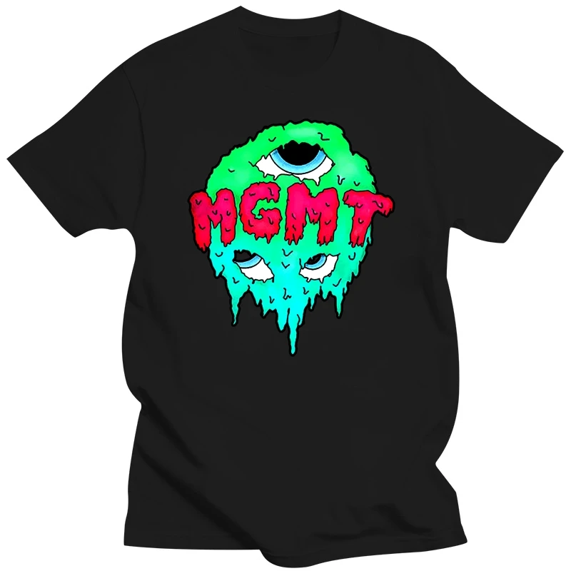 New Mgmt Indie Rock Band T-Shirts Size S,M,L,Xl,2Xl Black Custom Graphic Tees Tee Shirt