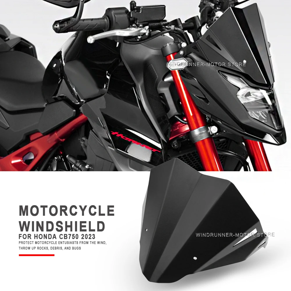 

Motorcycle Accessories Sports Windshield Visor Wind Deflector Windshield For HONDA CB750 CB 750 HORNET 2023