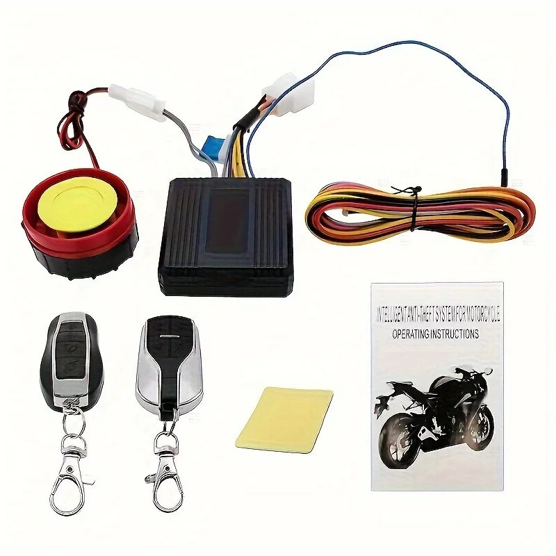 Waterproof Motorcycle Alarm System 125db 12V Motorcycle Alarm Security System Remote Control Horn Alarm Warner